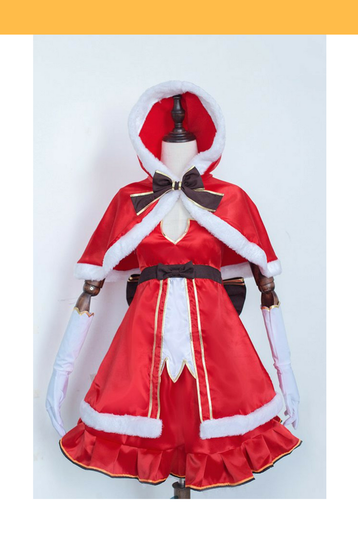 christmas cosplay dress MYATED Christmas Dress for Women 5 Pcs Santa Claus Costume with Belt & Gloves,Sexy Cosplay Outfit for Christmas Party,3XL