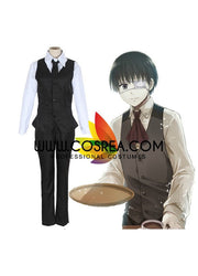 Cosrea P-T Tokyo Ghoul Ken Kaneki Anteiku Cafe Cosplay Costume