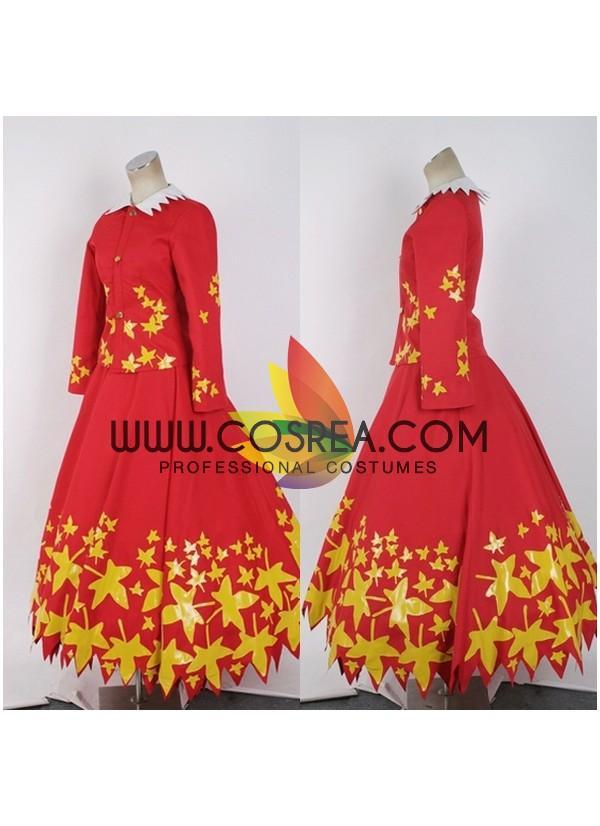 Touhou Project Mountain of Faith Aki Shizuha Cosplay Costume
