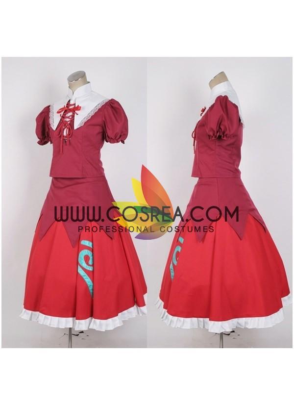 Touhou Project Mountain of Faith Hina Kagiyama Cosplay Costume