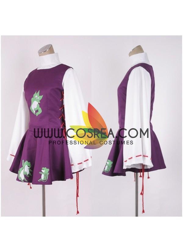 Touhou Project Mountain of Faith Suwako Moriya Cosplay Costume