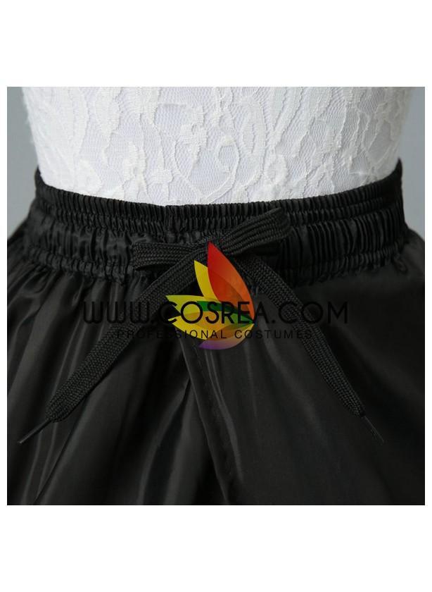 Cosrea Petticoat & Skirt Hoop Black 6 Tier Elastic Waist Petticoat