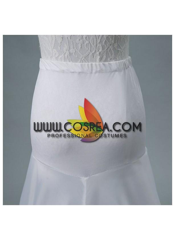Cosrea Petticoat & Skirt Hoop White 2 Tier Mermaid Tail Petticoat