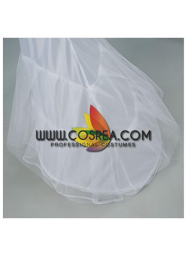 Cosrea Petticoat & Skirt Hoop White 2 Tier Mermaid Tail Petticoat