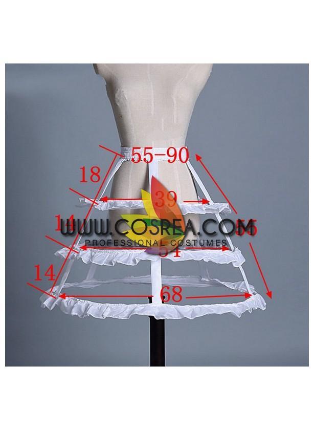 Cosrea Petticoat & Skirt Hoop White 3 Tier Bird Cage Petticoat