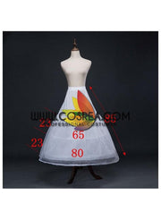 Cosrea Petticoat & Skirt Hoop White 3 Tier With Double Layer Tulle Petticoat