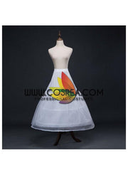 Cosrea Petticoat & Skirt Hoop White 3 Tier With Double Layer Tulle Petticoat