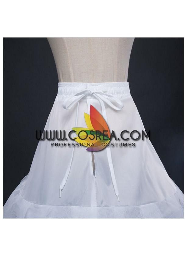 Cosrea Petticoat & Skirt Hoop White 3 Tier With Double Layer Tulle Petticoat