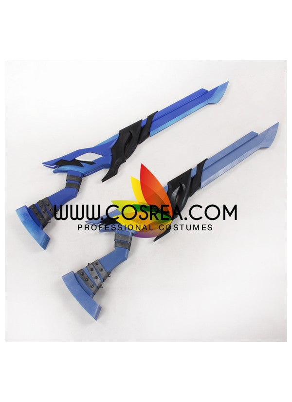 Cosrea prop Elsword Sakra Demonio Double Guns Cosplay Prop