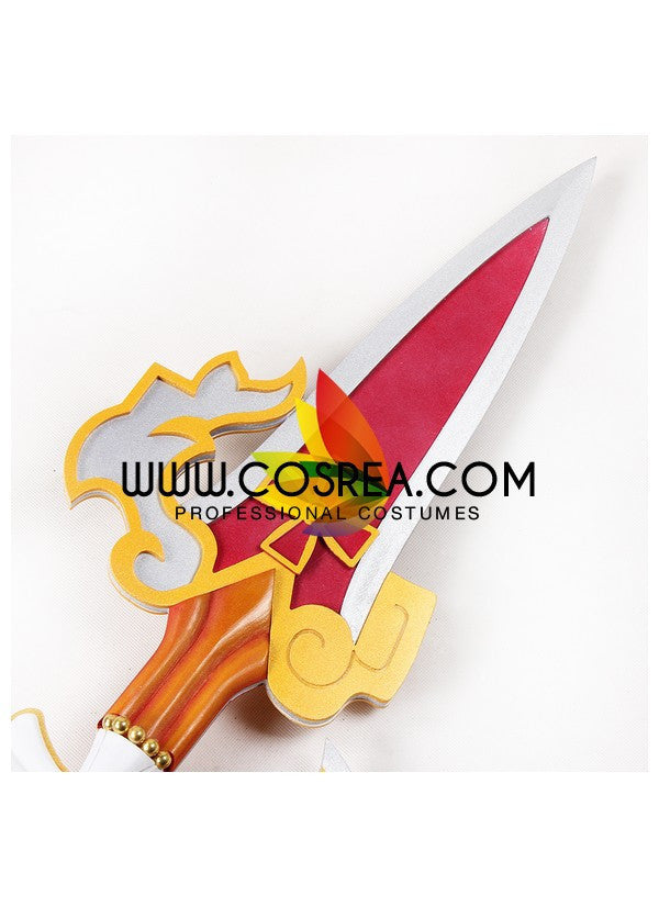 Cosrea prop Elsword Sakra Devanam Lance Cosplay Prop