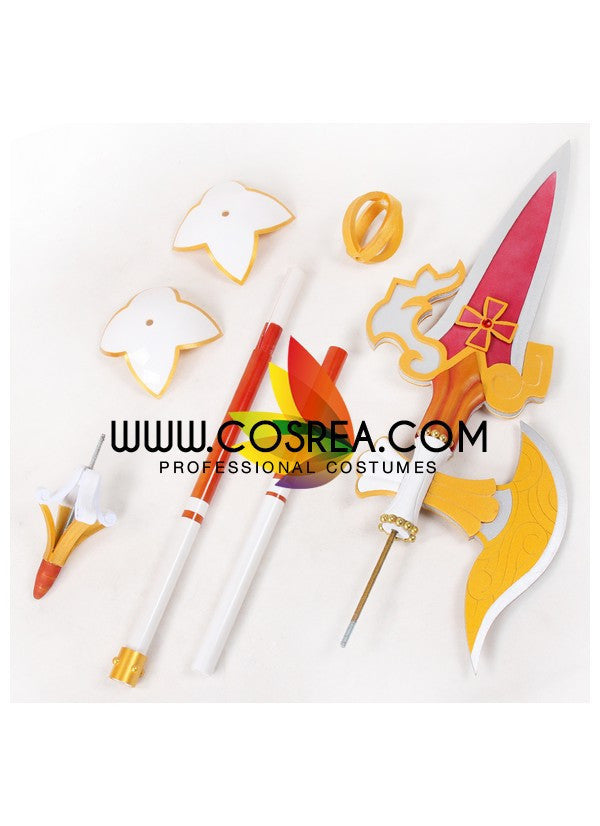 Cosrea prop Elsword Sakra Devanam Lance Cosplay Prop