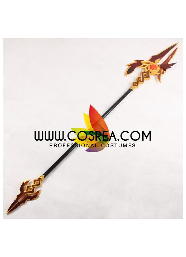 Cosrea prop Elsword Yama Raja Lance Cosplay Prop