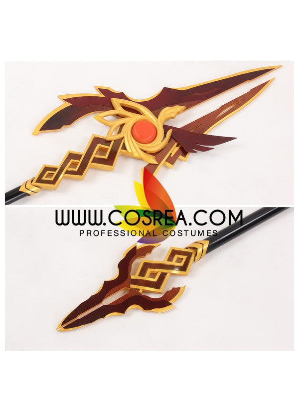 Cosrea prop Elsword Yama Raja Lance Cosplay Prop
