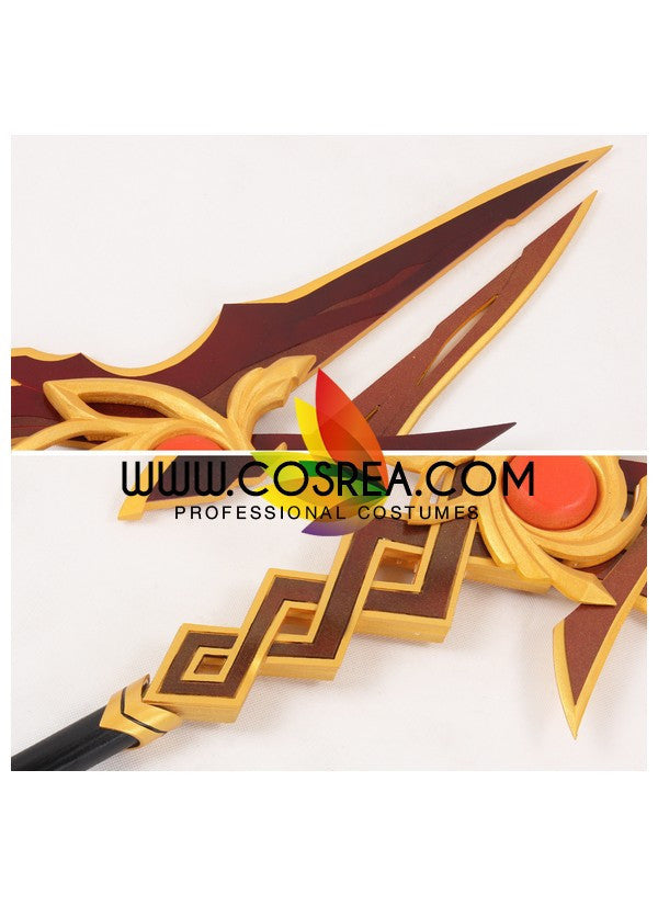 Cosrea prop Elsword Yama Raja Lance Cosplay Prop