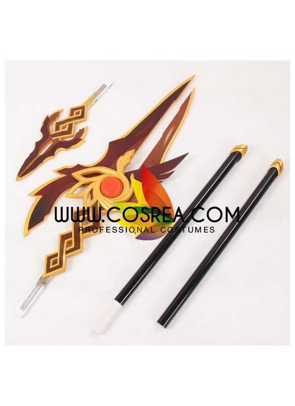 Cosrea prop Elsword Yama Raja Lance Cosplay Prop