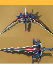 Cosrea prop Final Fantasy 13 2 Serah Farron Transformable Bow Cosplay Prop