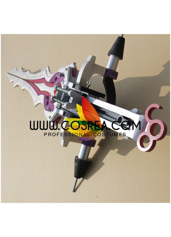 Cosrea prop Final Fantasy 13 2 Serah Farron Transformable Bow Pink Cosplay Prop