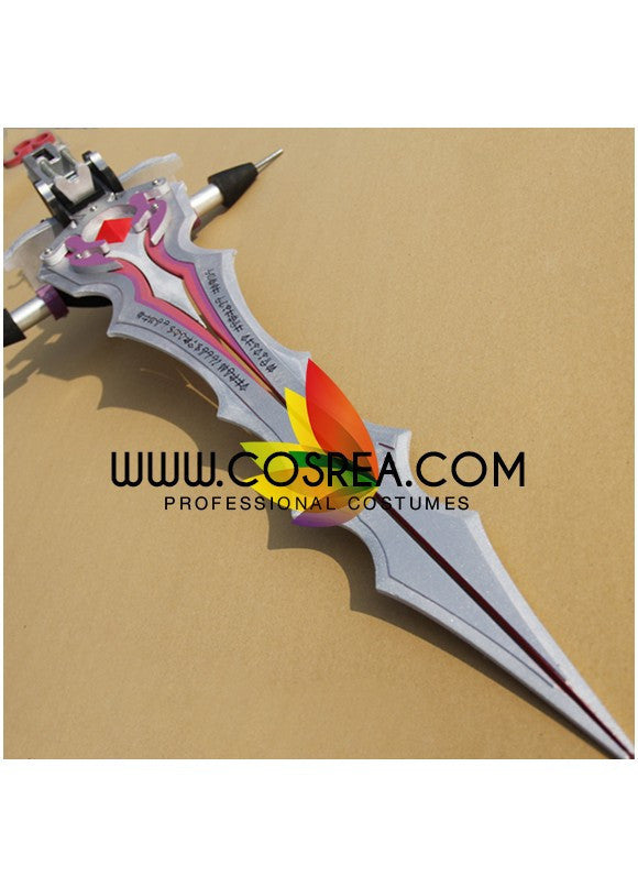 Cosrea prop Final Fantasy 13 2 Serah Farron Transformable Bow Pink Cosplay Prop