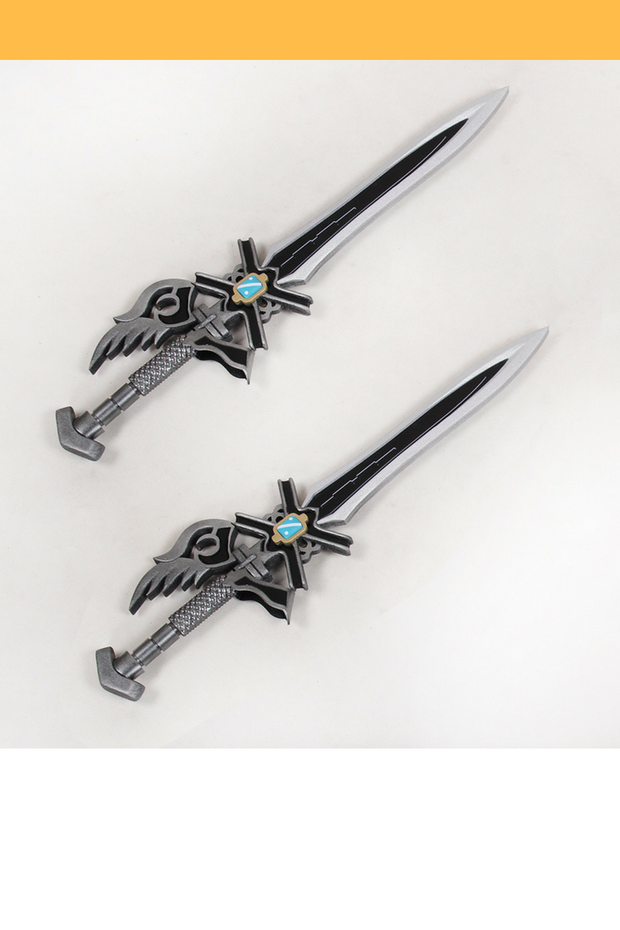 Cosrea prop Final Fantasy 15 Ignis Scientia Double Sword Cosplay Prop