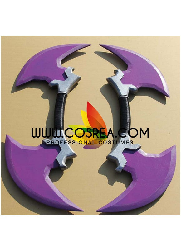 Cosrea prop League of Legend Draven Double Blade Cosplay Prop