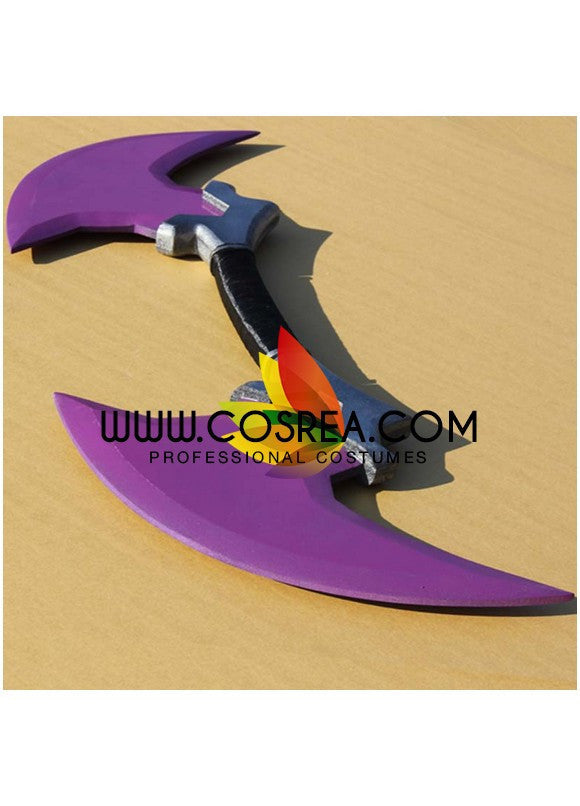 Cosrea prop League of Legend Draven Double Blade Cosplay Prop