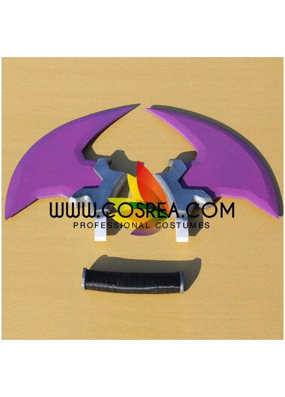 Cosrea prop League of Legend Draven Double Blade Cosplay Prop