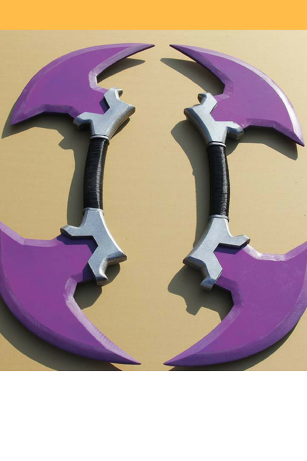 Cosrea prop League of Legend Draven Double Blade Cosplay Prop
