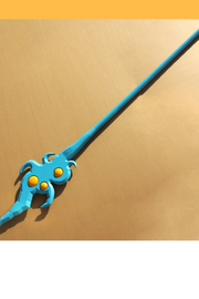 Cosrea prop League of Legend Janna Classic Staff Cosplay Prop