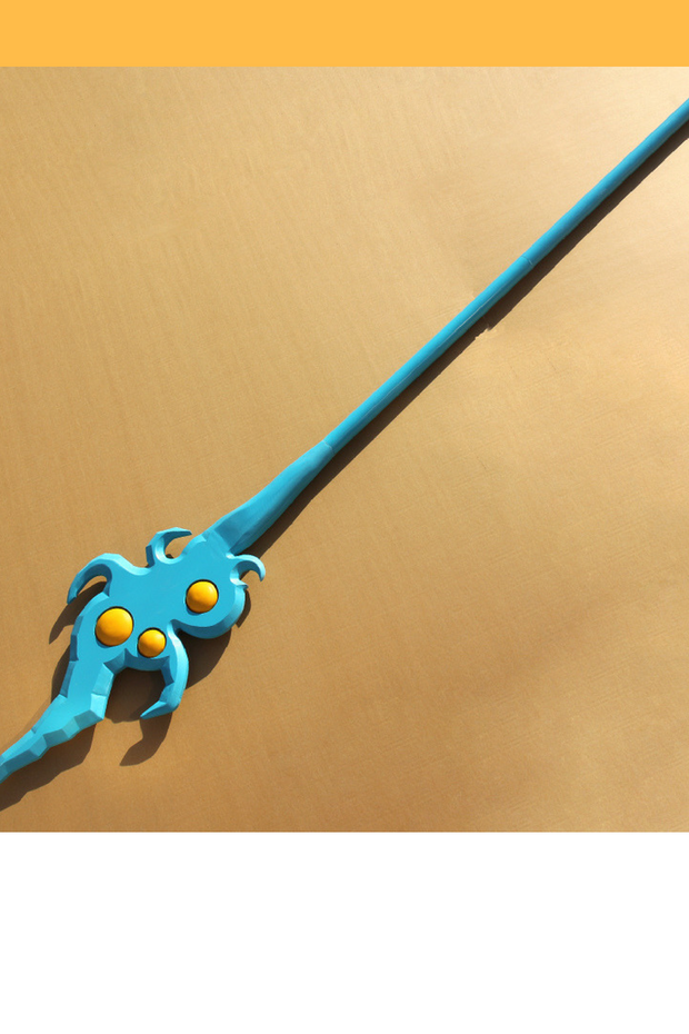 Cosrea prop League of Legend Janna Classic Staff Cosplay Prop