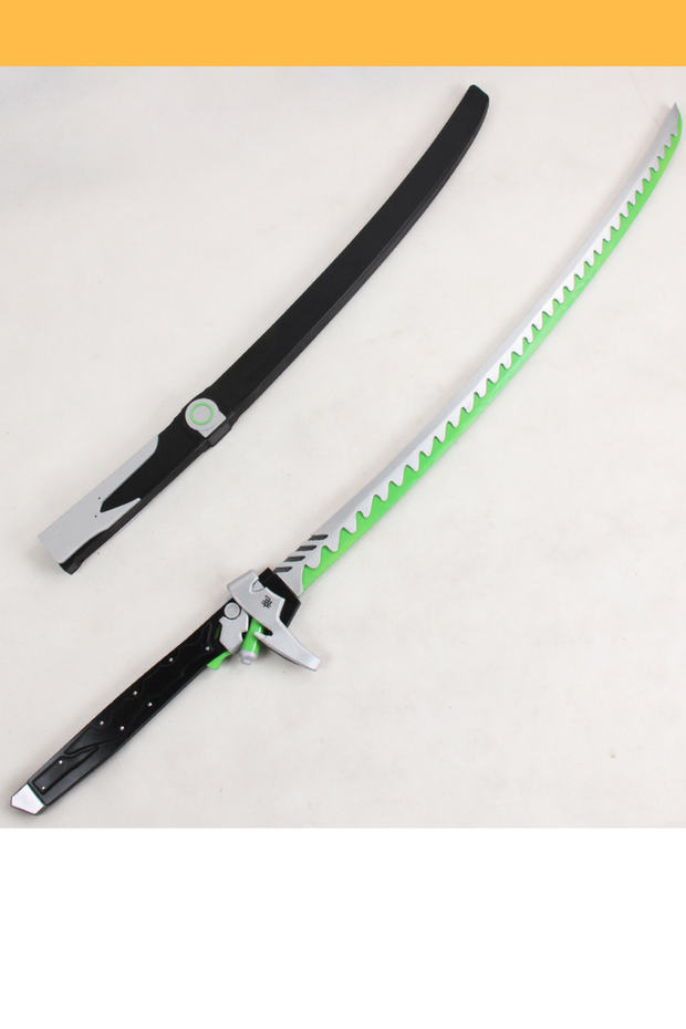 Cosrea prop Overwatch Genji Classic Katana Sword Set Cosplay Prop