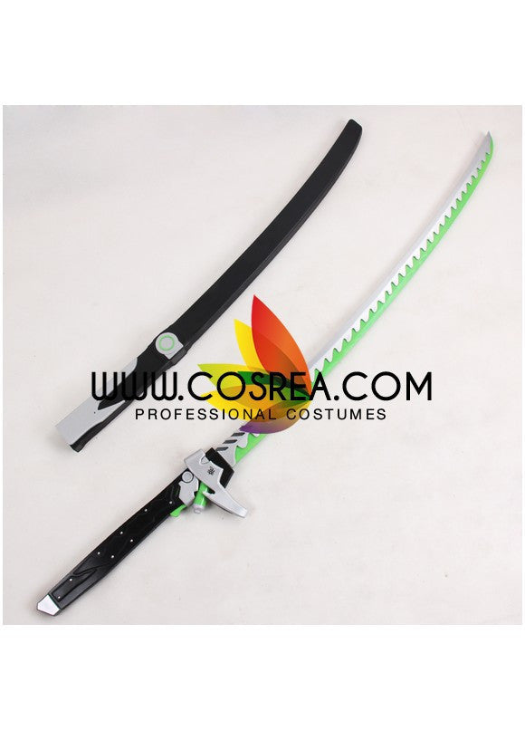 Cosrea prop Overwatch Genji Upgraded Katana Sword Cosplay Prop