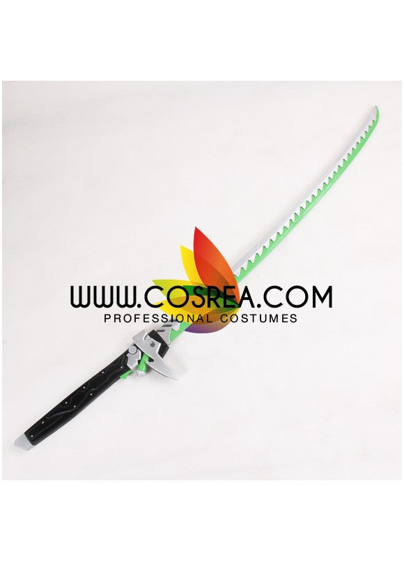 Cosrea prop Overwatch Genji Upgraded Katana Sword Cosplay Prop