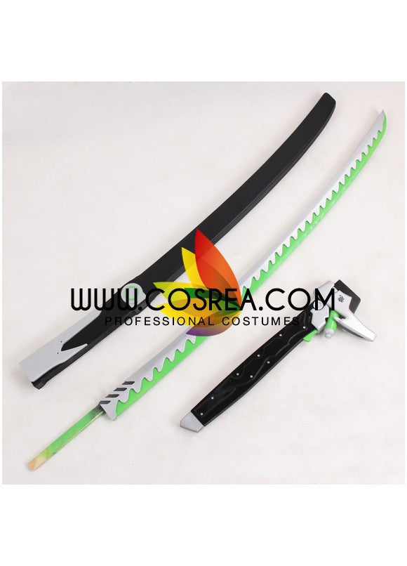 Cosrea prop Overwatch Genji Upgraded Katana Sword Cosplay Prop