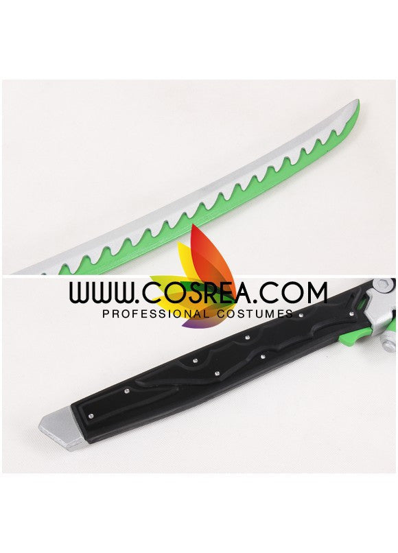 Cosrea prop Overwatch Genji Upgraded Katana Sword Cosplay Prop