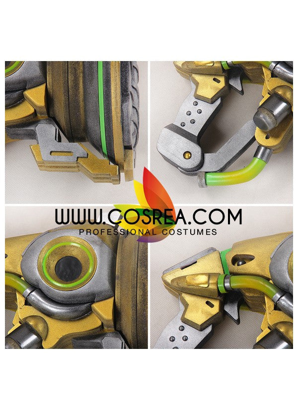 Cosrea prop Overwatch Lucio Blaster Golden Cosplay Prop