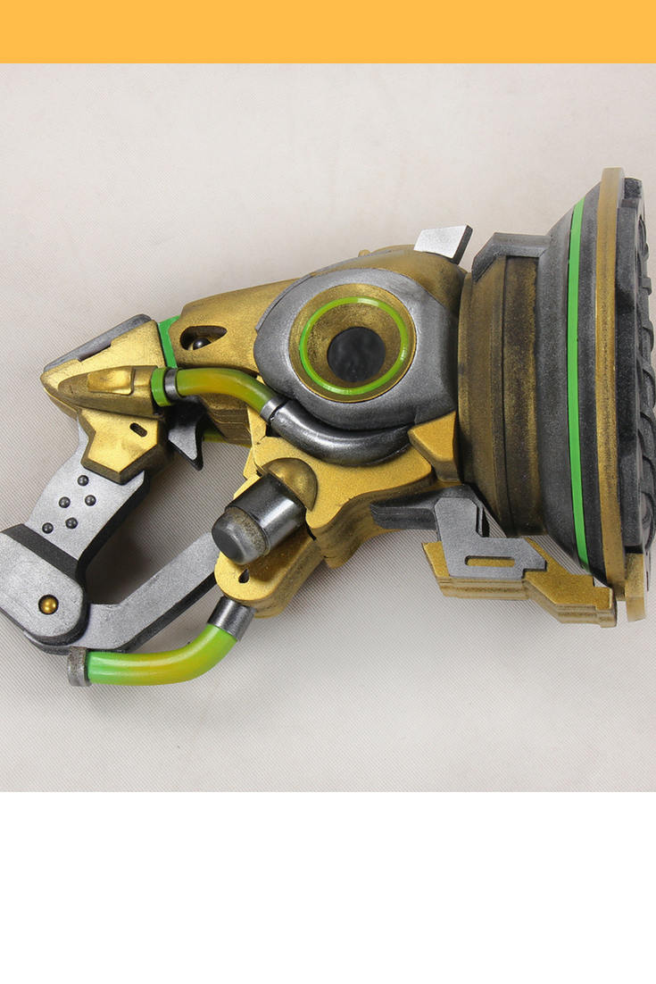 Cosrea prop Overwatch Lucio Blaster Golden Cosplay Prop