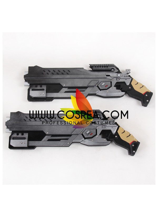 Cosrea prop Overwatch Reaper Hellfire Shotguns Black Cosplay Prop