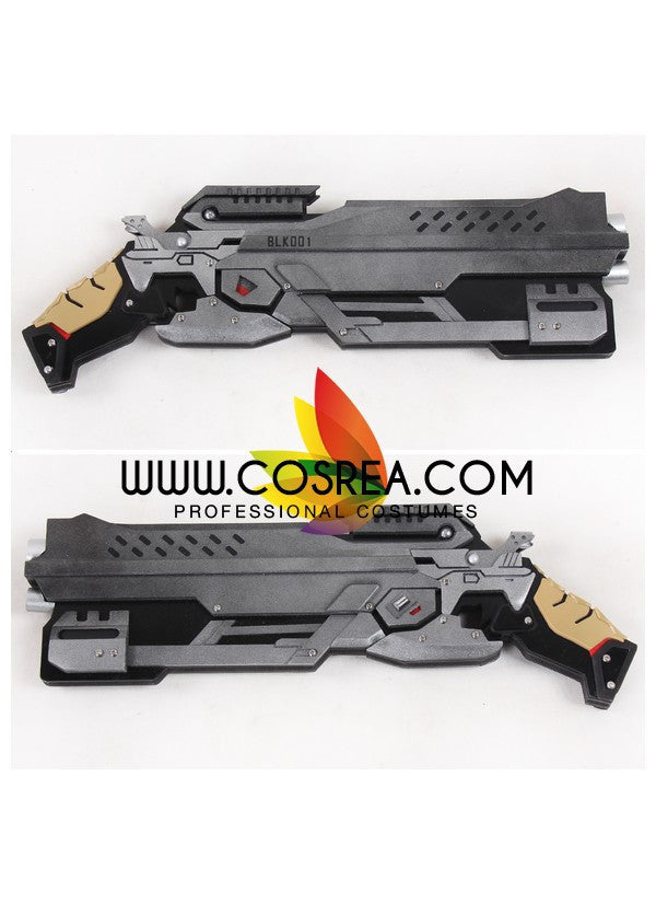 Cosrea prop Overwatch Reaper Hellfire Shotguns Black Cosplay Prop