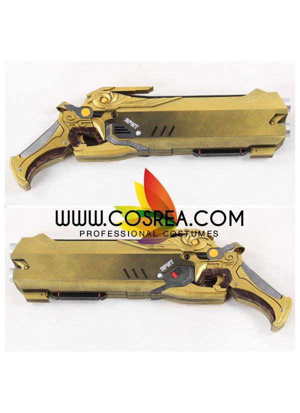 Cosrea prop Overwatch Reaper Hellfire Shotguns Golden Cosplay Prop