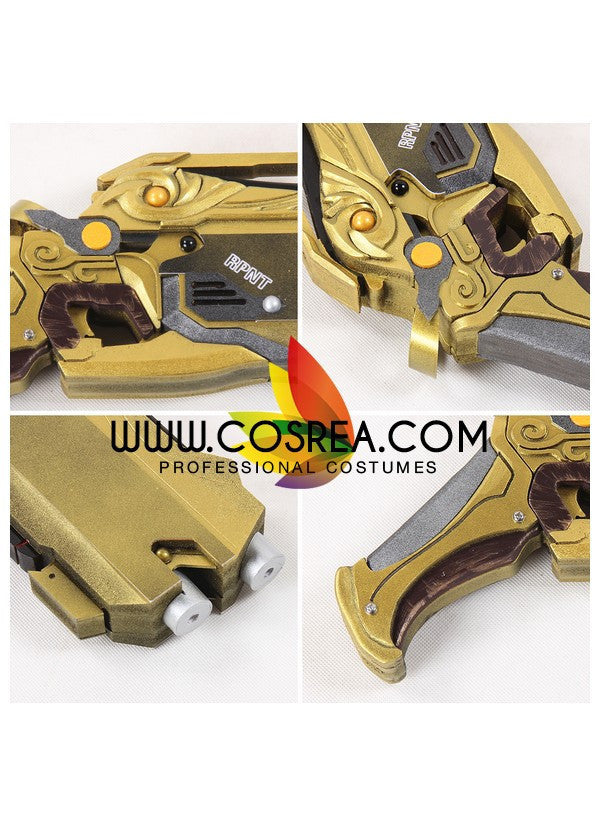 Cosrea prop Overwatch Reaper Hellfire Shotguns Golden Cosplay Prop