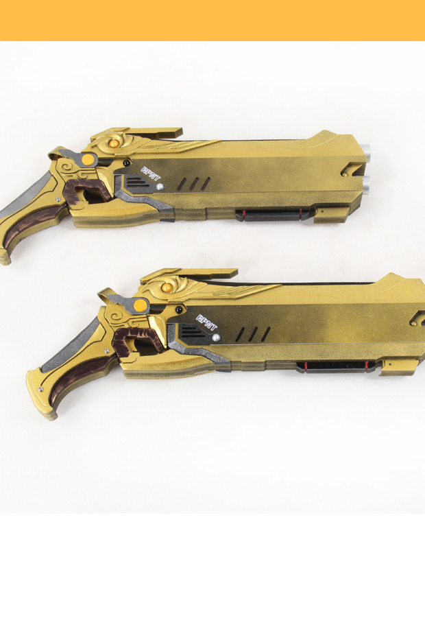Cosrea prop Overwatch Reaper Hellfire Shotguns Golden Cosplay Prop