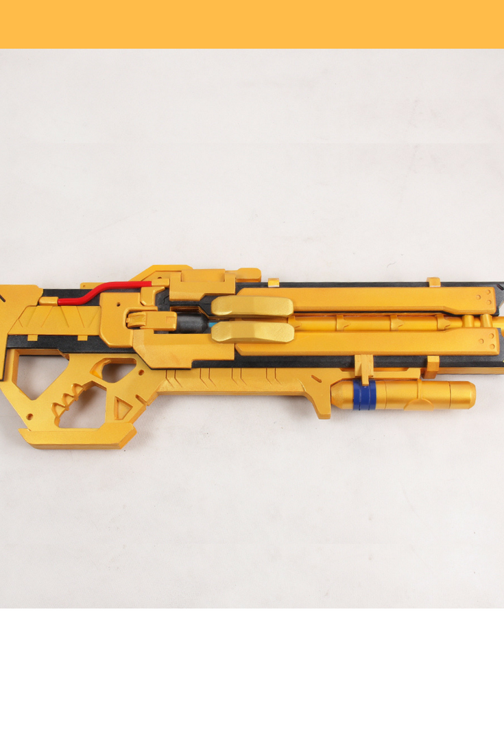 Cosrea prop Overwatch Soldier 76 Heavy Pulse Rifle Gold Cosplay Prop