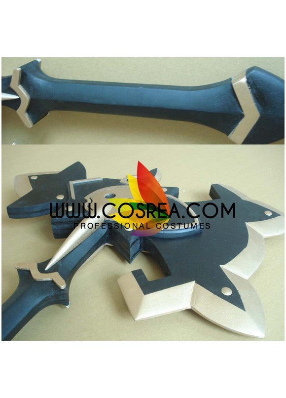 Cosrea prop Queen's Blade Rebellion Axe Set Cosplay Prop
