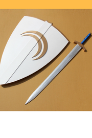 Cosrea prop RWBY Juane Arc Crocea Mors Sword With Shield Cosplay Prop