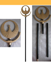 Cosrea prop Saint Seiya Athena Classic Gold Staff Cosplay Prop
