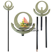 Cosrea prop Saint Seiya Athena Light Gold Staff Cosplay Prop