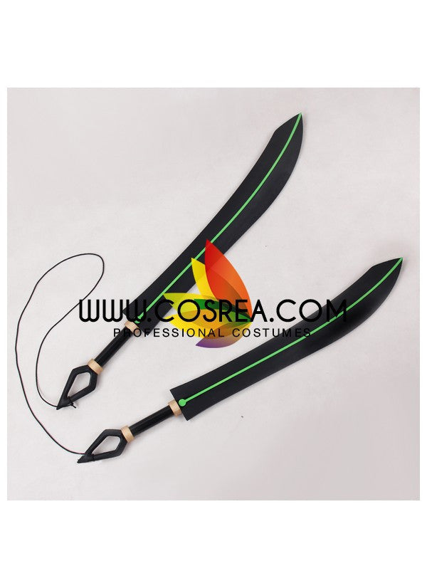 Cosrea prop Seraph Of The End Shiho Kiseki O Double Sword Cosplay Prop