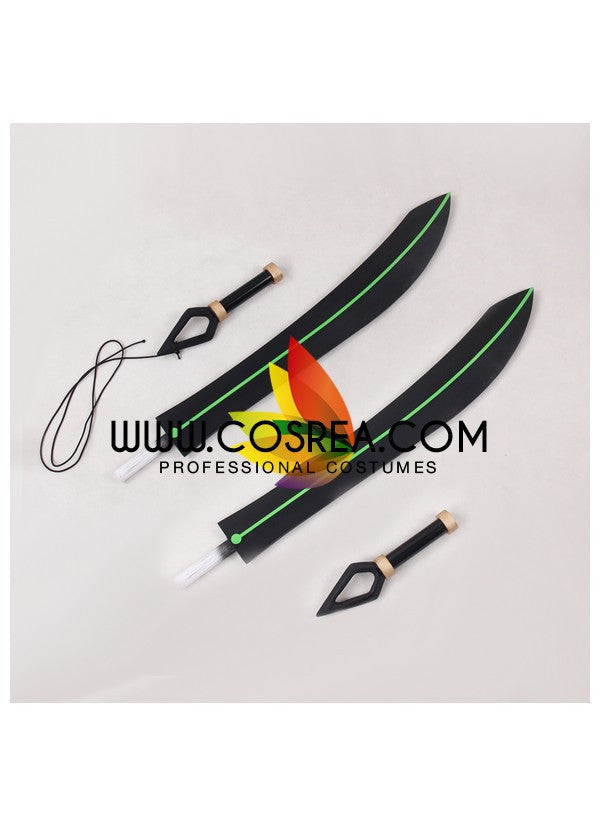 Cosrea prop Seraph Of The End Shiho Kiseki O Double Sword Cosplay Prop
