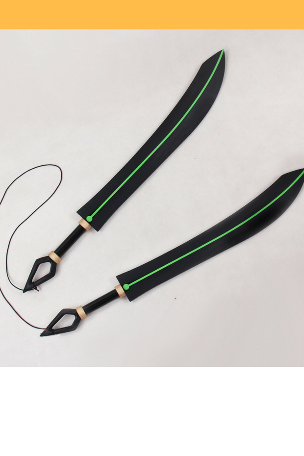 Cosrea prop Seraph Of The End Shiho Kiseki O Double Sword Cosplay Prop