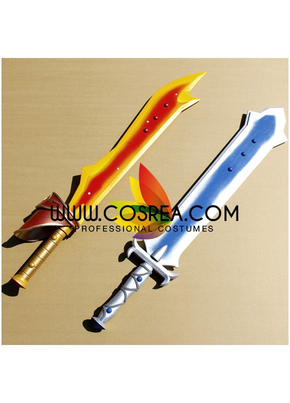 Cosrea prop Tales of Phantasia Double Sword Cosplay Prop